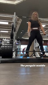 The Auld Penguin Waddle 😅 …🐧 #Deadlift #Penguin #Fitness IG//sarah_strongherlifts | Olima Omega