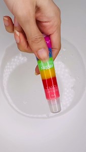 236K views · 2.7K reactions | Coloring Slime with Cute  RAINBOW  Makeup! Part1 #asmr #satisfying #makeupslime #oddlysatisfying #makeup #lipstick #lipgloss #lipbalm #eyeshadow #glitter #rainbow #viral #asmrsounds | Elena.slimee | Facebook