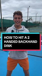 18K views · 425 reactions | How to hit a 2 handed backhand dink (aggressive)! ️️#pickleball #pickleballislife #pickleballaddict | Tanner.Pickleball | Facebook
