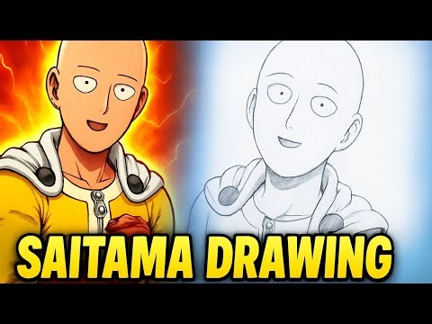 Saitama Realistic Drawing ✨ | Anime to Real Life Sketch Transformation