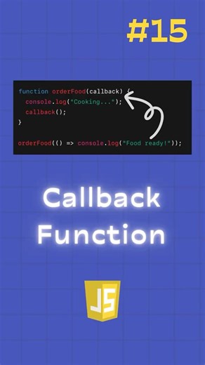 JavaScript Callbacks Explained with a Real-World Example 🍔📞 | Day 15 #javascript #codingshorts #js