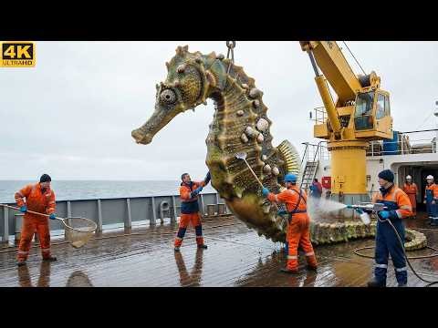 Epic Rescue: Giant Seahorse Saved From Snails, Algae & Jellies 🐚🌊