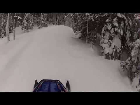 1998 Polaris 700 RMK with SLP silencer recorded with GoPro Hero 2