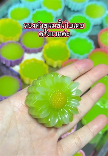 ขนมชั้นใบเตย ที่สวยงามทั้งกายและใจค่ะ ลองทำครั้งแรก ผ่านไปได้ด้วยดี 🥰 #ขนมชั้น #ทําขนม