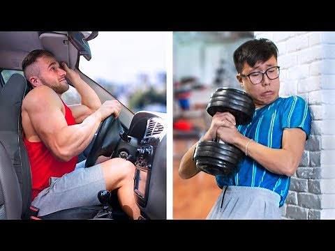 الرياضيين ضد الرفيعين / مواقف مضحكة ممكن تحصل مع أي واحد