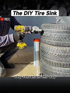 2.4M views · 54K reactions | The DIY Tire Sink！ #foryou #foryoupage #fyp #originality #create #manufacture #handwor | Viral Fun | Facebook