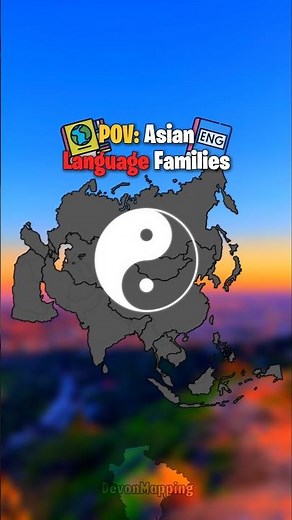 POV: Asian Language Families #map #mapper #mapping #geography #history