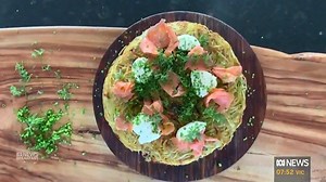 10K views · 104 reactions | 凜 It's rosti time 凜 Australians are buying more potatoes than ever, so Alice Zaslavsky shows us how to make the perfect loaded rosti. PLUS, she shares tips on how to store them and teaches us the all-important "sticky spud test". (Rosti recipe below ) | News Breakfast | Facebook