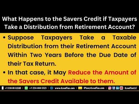 Oct 11, Saturday - About Savers Credit