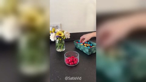 Candy jar restock and countertop organization