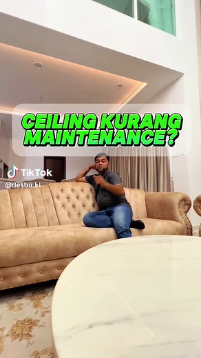 Ceiling senang maintain 👆 #desbukl #plasterceiling #plasterceilingdes...