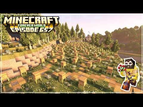 Minecraft Survival | Relaxing Builds - Sunflower Bee Fields (No Commentary, Lofi) | Ep.657