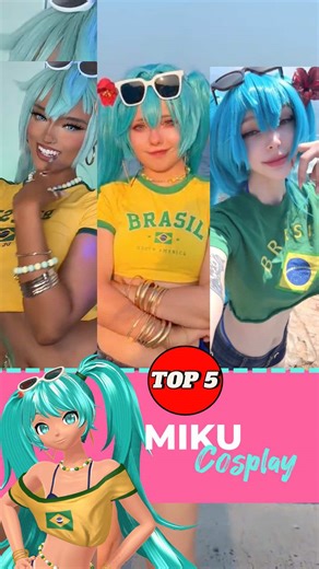 The Best Hatsune Miku Brazilian Cosplay 🩵🩷🇧🇷 I love that song 😅 Follow our cosplayers #mikuhatsune #hatsunemiku #mikucosplay #brazilianfunk #cosplaytokers