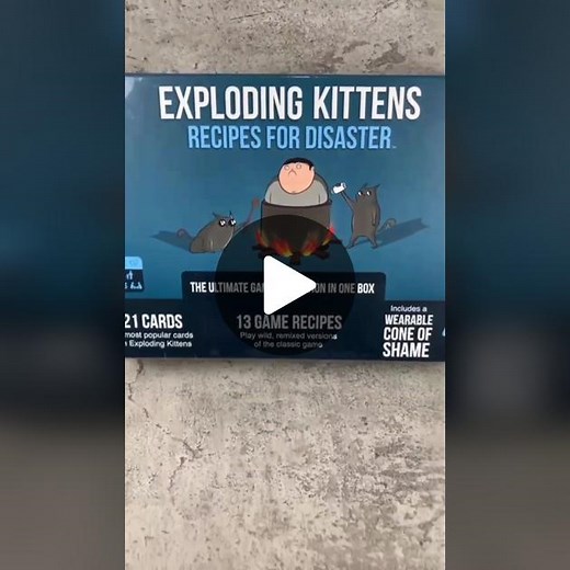 Review Board Game: Exploding Kittens Recipes for Disaster