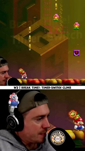 Break Time!: Timer-Switch Climb | W3: Shining Falls | Super Mario Bros. Wonder | Nintendo Switch #supermariobroswonder #nintendoswitch | Super Pat World