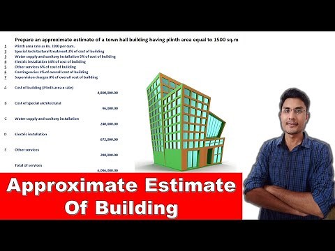 How to prepare approximate estimate of building