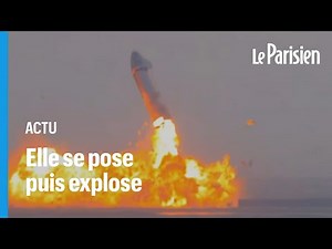 Un prototype de la fusée Starship de SpaceX parvient à se poser, puis explose