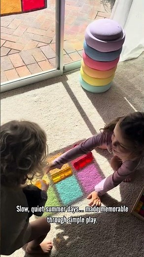 Screen-Free Summer Activity for Kids | Color & Shadow Play with Blocks 🌈