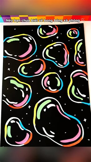 Tutorial on drawing soap bubbles 🫧 #thienmink1 #artist #drawing #soapbubbles #drawing #shorts