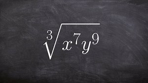 Learning how to use power rule to simplify the cube root of a number
