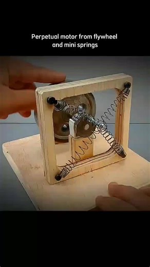 DIY Perpetual Motion Spring Engine Motor Invention