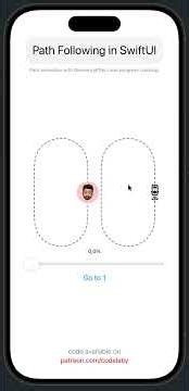 Path Following in SwiftUI (GeometryEffect)