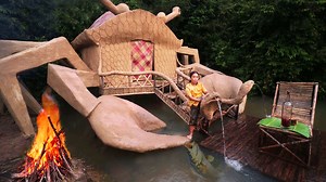4.9K views · 83 reactions | Survival Girl, Incredible I Built a SECRET CRAB House in My DREAM Living DAYS and NIGHT On River #building #survival #secret #girls #house | Girl Survival | Facebook