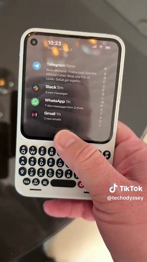 The Clicks Communicator is one of the coolest things at CES and one of the most exciting phones in looking forward to later this year! Move over, BlackBerry? #clicks #blackberry #ces #trending #fyp