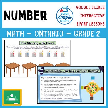 Google Slides Lessons - Ontario Math - Grade 2 - Number Unit