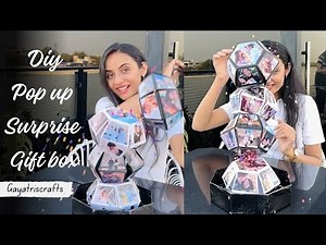 Pop up surprise gift Box | How To Make Pop up Gift box At Home | Surprise Gift ideas