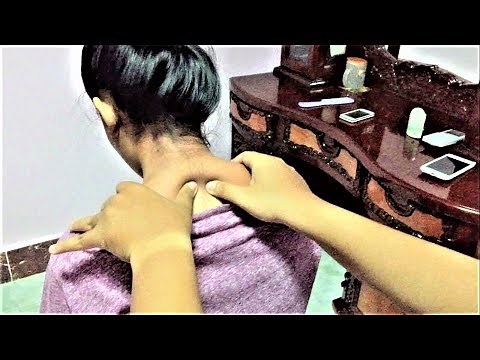 Relaxing Intense Neck and Shoulder Massage - Tingle ( Must watch )