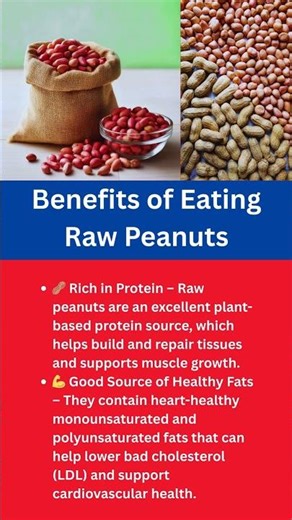 Benefits of eating raw peanuts