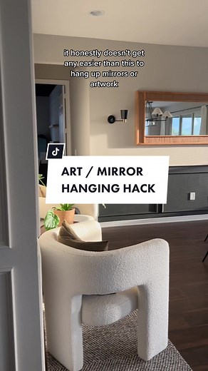 Learn How to Hang Artwork and Mirrors Easily with This Genius Hack