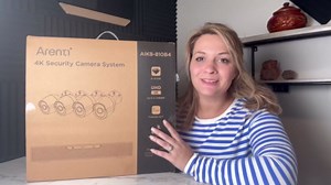 ARENTI 8MP 4K Outdoor Security Camera - PoE IP Surveillance Camera with AI Human/Vehicle/Pet Detection, 110° Wide Angle, 32ft Full Color Night Vision, 4mm Lens, IP66 Weatherproof for Home Security