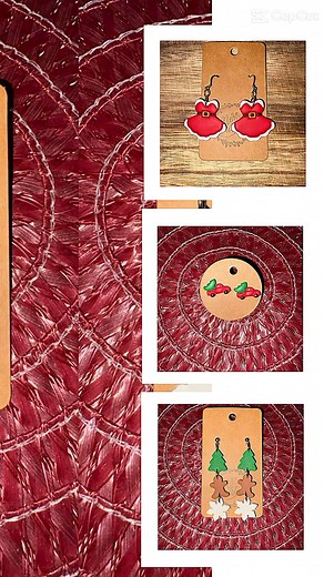 Christmas Vibes🎅🏻🎄❄️ #handmadeearrings #polymerclayearrings #Christmas #tistheseason | Amber Moon Boutique