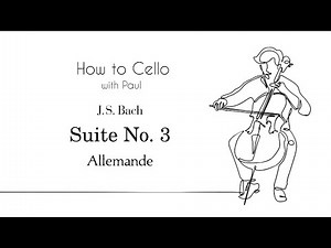 How to play Bach Cello Suite No.3, Allemande | Cello Lesson [Live] eng/esp