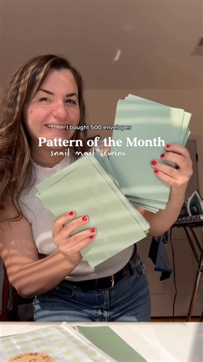 Pattern of the Month Snail Mail Sewing Club! #sewing #sewingideas #sewingpattern #snailmail #artclub