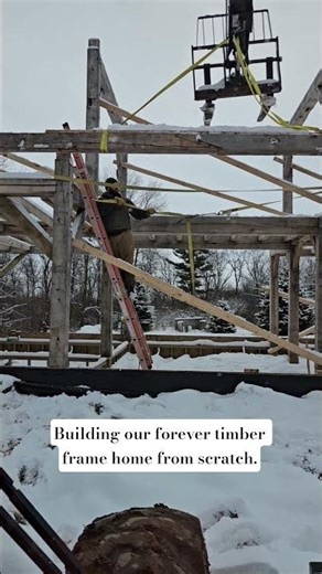 #homesteadfamily #buildingourhome #timberframing