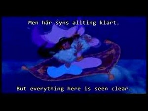 Aladdin - A whole new world Swedish Audio Swe./Eng. Sub/Lyr