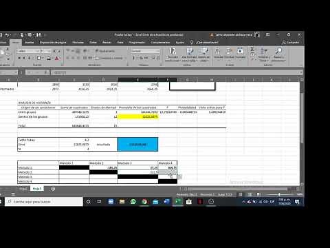 Prueba Tukey forma Manual y con complementos de excel.