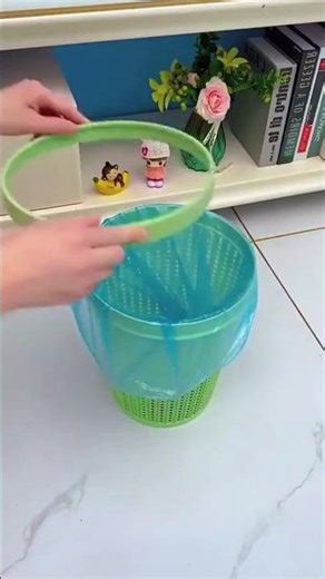 Easy kitchen waste disposal hacks ✅ Automatic Bag Dispenser Modern Trash Bin⁠ ( # 2104 )