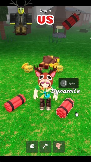 Cultist VS Dynamite #roblox #99nightintheforest #99คืนในป่า #โรบอก