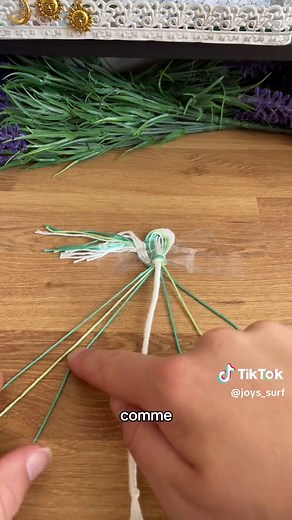 Tuto bracelet brésilien rond vert pour l'été