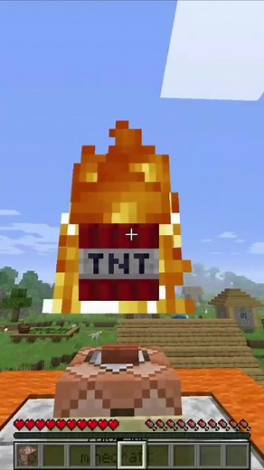 Minecraft Command Block Tricks: Fireball Explosion Power 2400 Tutorial