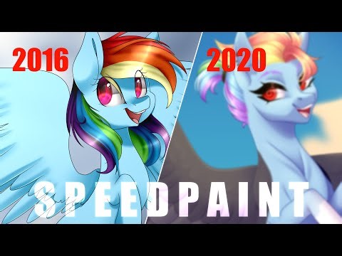[Re-Draw] Rainbow Dash .:Speedpaint:.