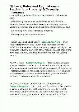 NJ Laws Rules and Regulations Pertinent to Property Casualty Insurance pdf video