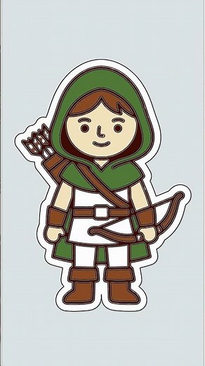 Cute Archer Drawing! Easy Step-by-Step Tutorial with Chillify