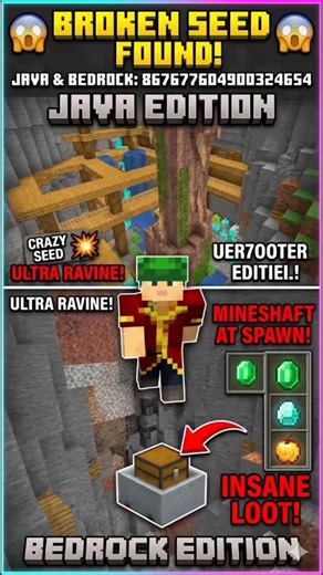 The Craziest Minecraft Seed You’ve Ever Seen! 🔥 #minecraft #gaming