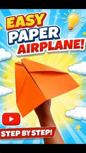 Rubber Band Powered Paper Airplane ✈️ | Super Fast Launch #shorts #diy #craft #paperplane #plane
