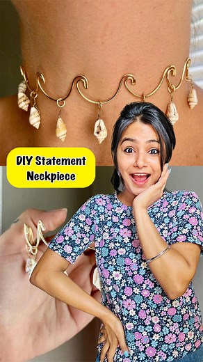 1.7M views · 18K reactions | You like Shells ?  . . . #crafteraditi #handmade #statementjewelry #diy #shelljewelry #funnyreels #artwork #diyjewelry #jewelrymaking | Crafter Aditi | Facebook